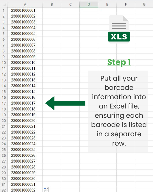 Step 1: Create Excel File